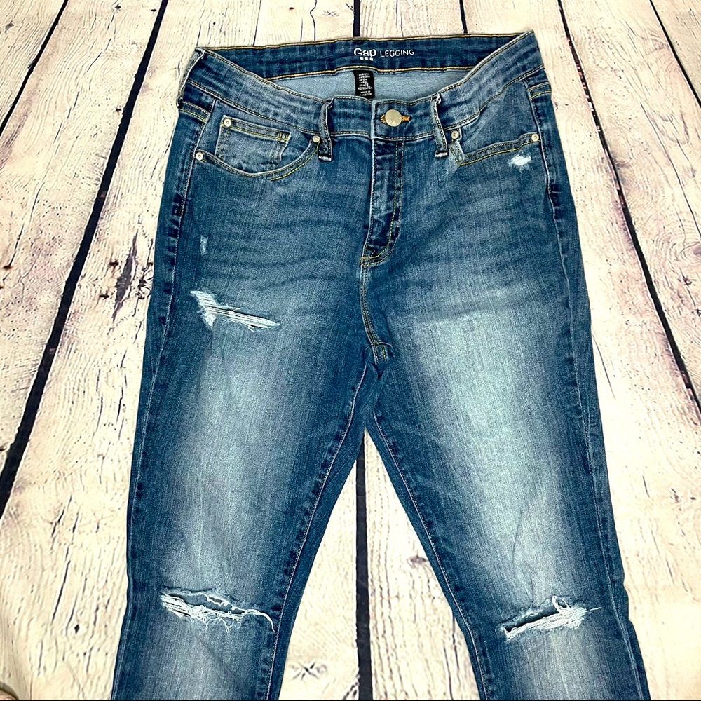 Gap Distressed Jean Leggings